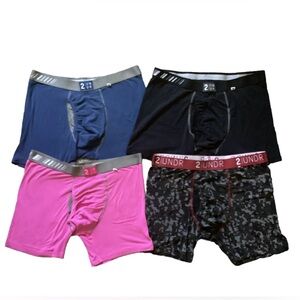 4 pair- Men’s 2 UNDR Underwear Size L